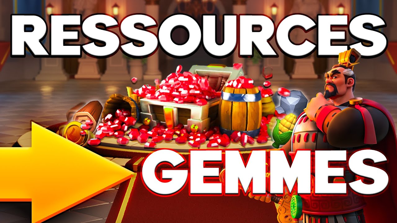 Des ressources contre des gemmes !! Rise of kingdoms