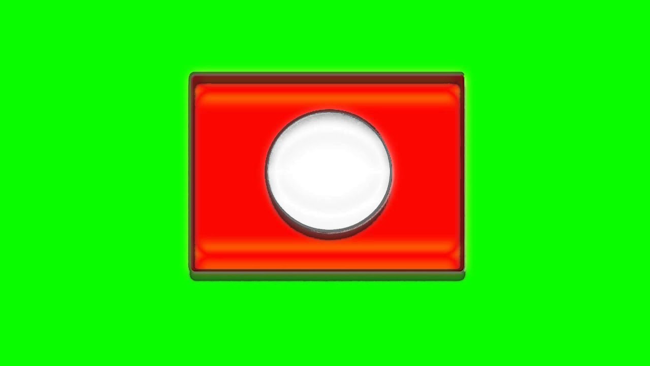 REC Button - green screen - free use