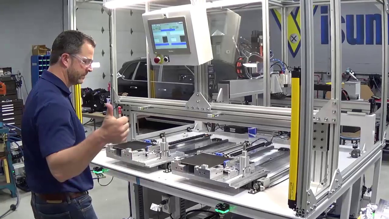 XYZZ Cartesian Robot Screwdriver with Actuating Part Fixtures from Visumatic