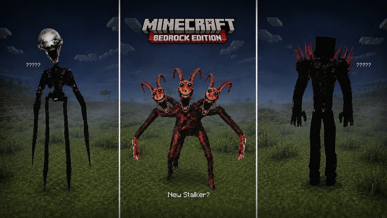 7 New Minecraft Horror Mods For BEDROCK/POCKET EDITION | Mods De Terror Para MINECRAFT BEDROCK