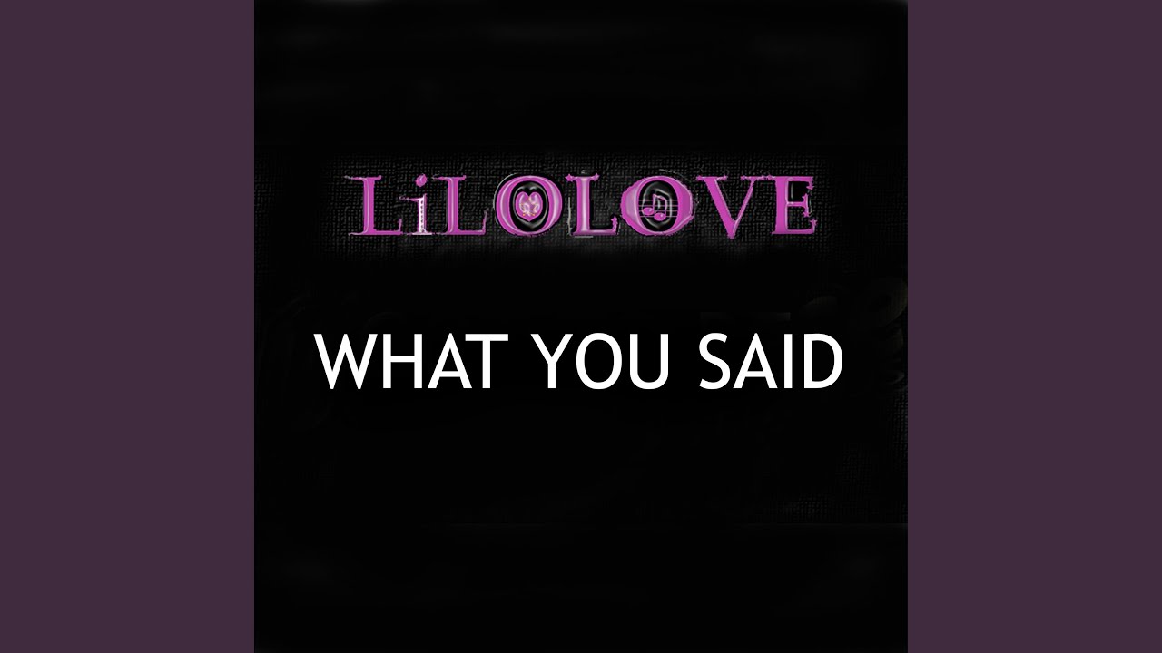 WHAT YOU SAID