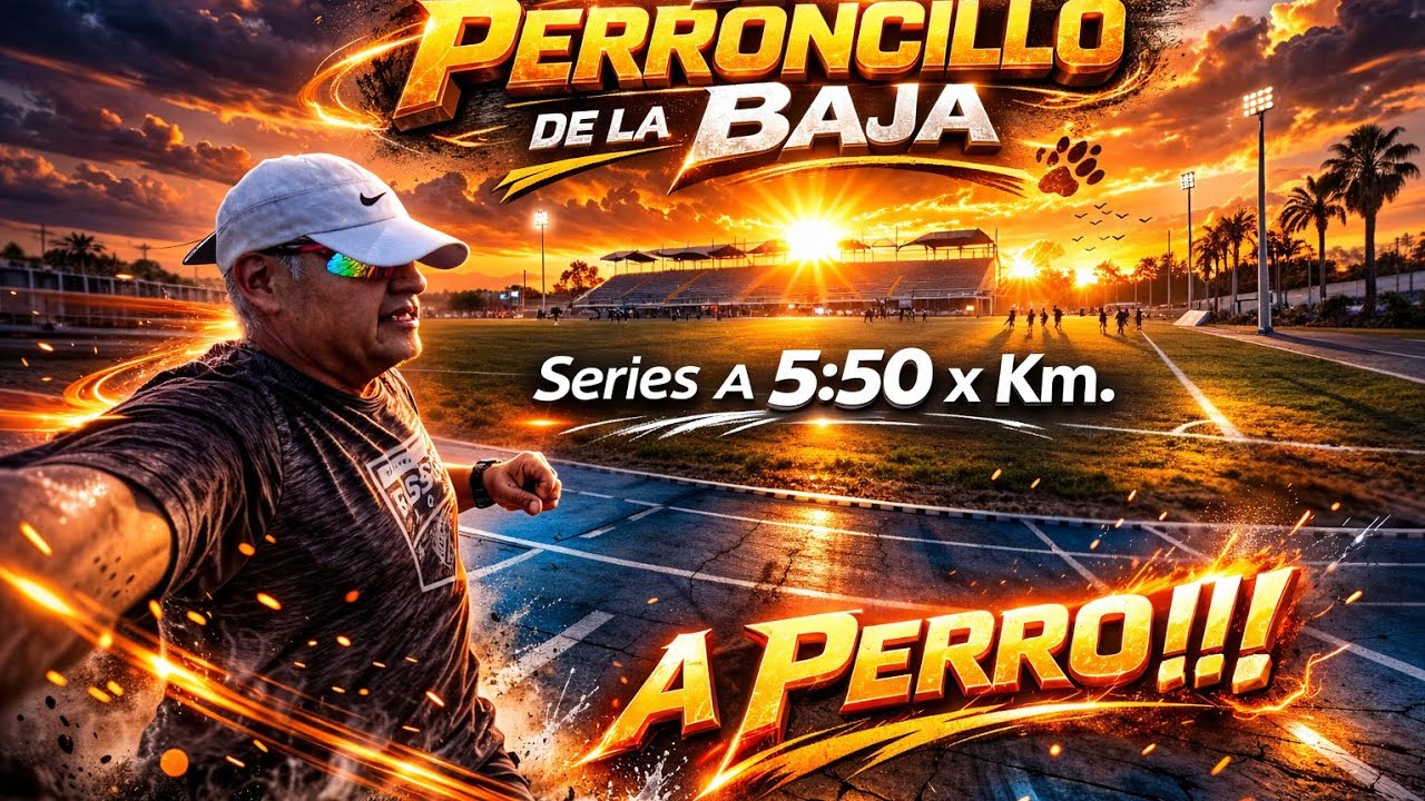 Series a Ritmo de 5:50 el Km. A Perro!!!🤙