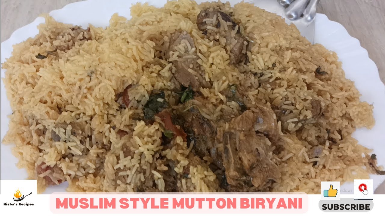 Traditional Muslim Style Mutton Biryani | Eid Ki Dawat Special Biryani Recipe ♥️ NIsba's Recipes