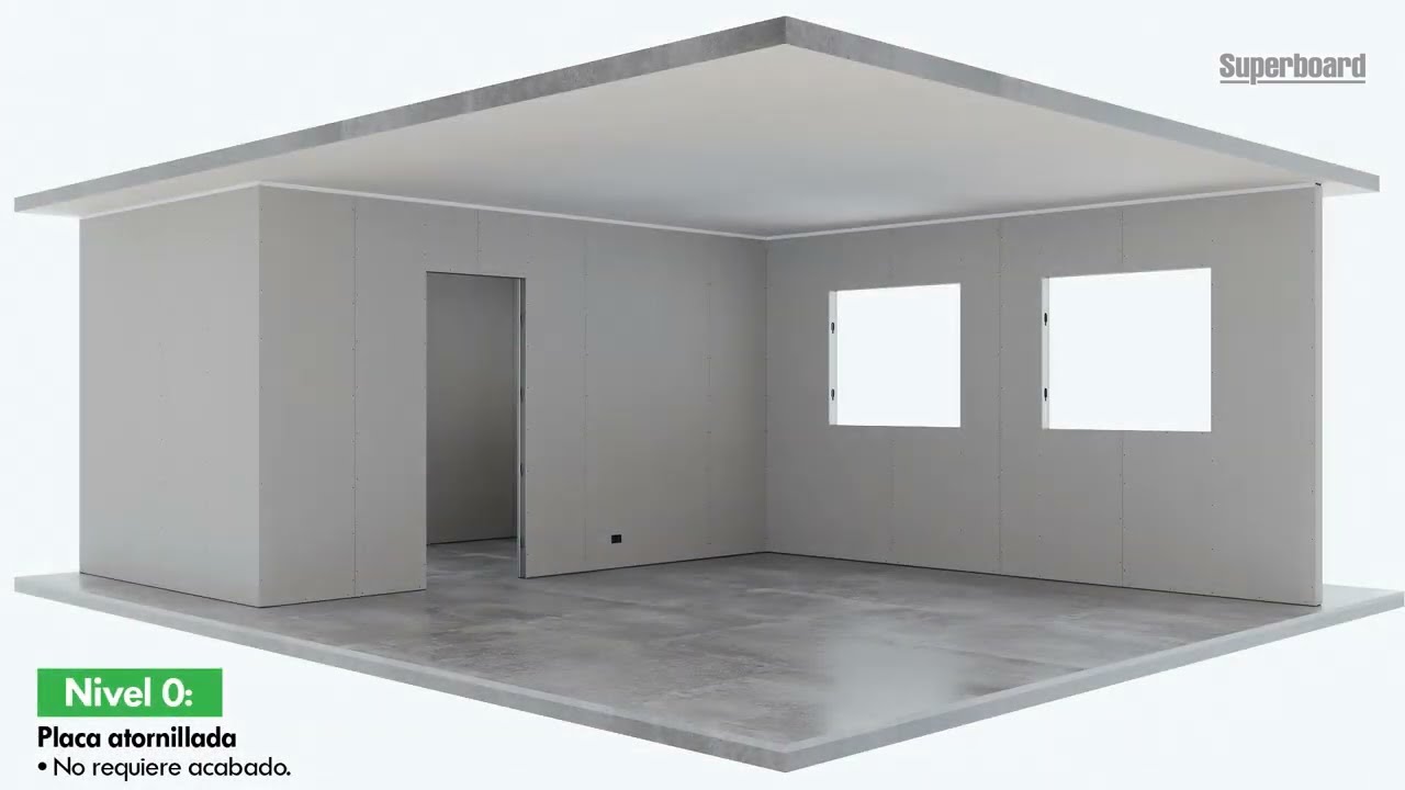 Aprende a construir un muro o pared con Superboard