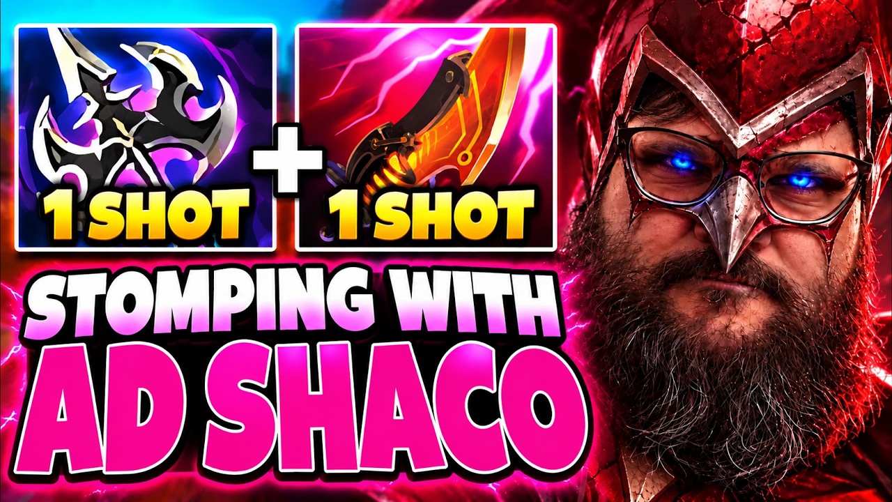 WHEN PINK WARD VISITS EMERALD ELO WITH AD SHACO!! (HUGE STOMP)