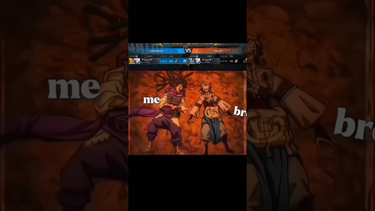 me   vs   bro  🥷    