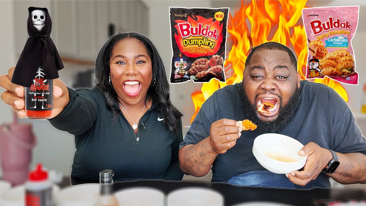 PUTTING THE WORLD'S HOTTEST HOT SAUCE ON MY HUSBAND'S DUMPLING SAUCE *PRANK*