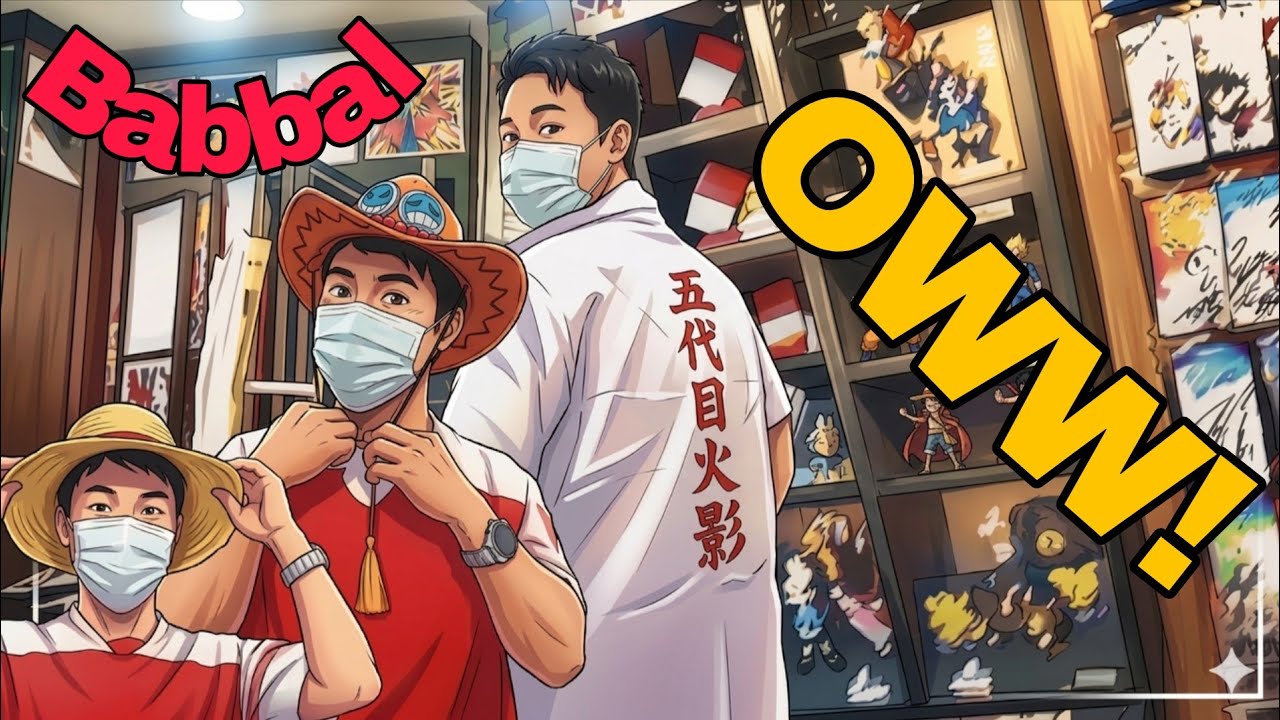 Visiting the anime store of Basantapur