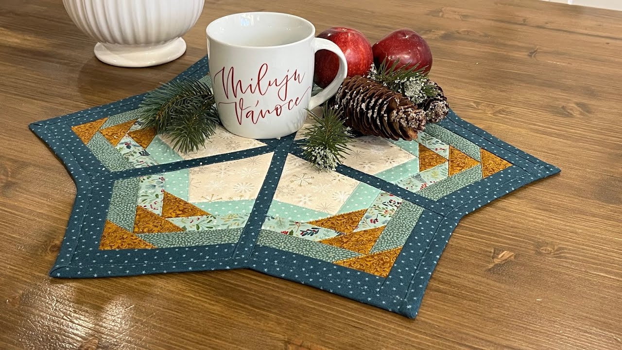 How to Sew a Christmas Tablecloth? Easy and with a Template!