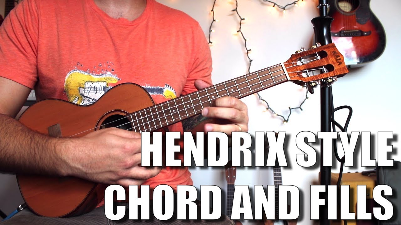 Jimi Hendrix E Power Chord and Jimi Style 3 Licks - Ukulele Tutorial