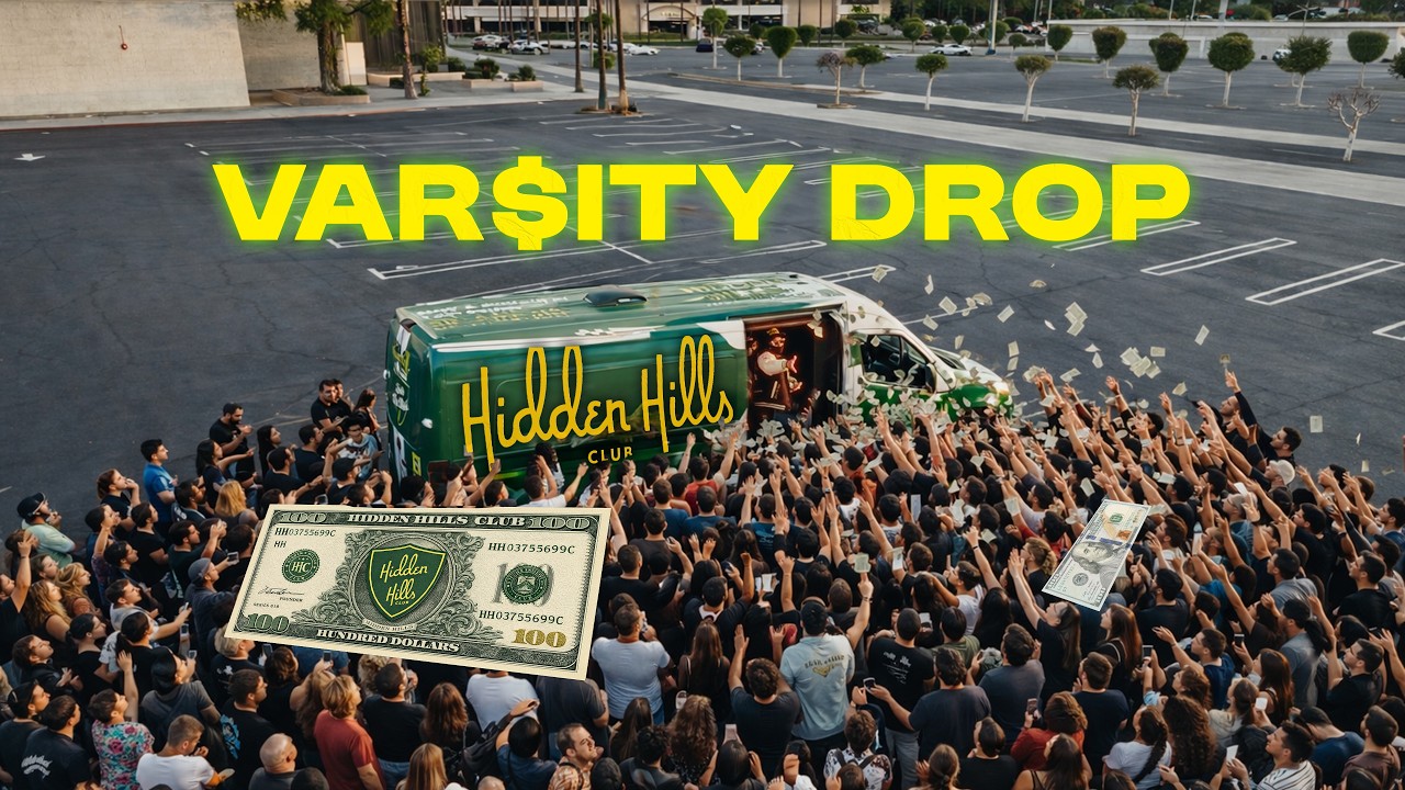 We Hid a CASH PRIZE in a Varsity Hills Jacket! Hidden Hills Club x Get Cash Riverside Vlog