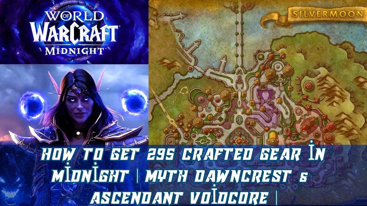 How to Get 295 Crafted Gear in Midnight | Myth Dawncrest & Ascendant Voidcore | (Delves Only Method)