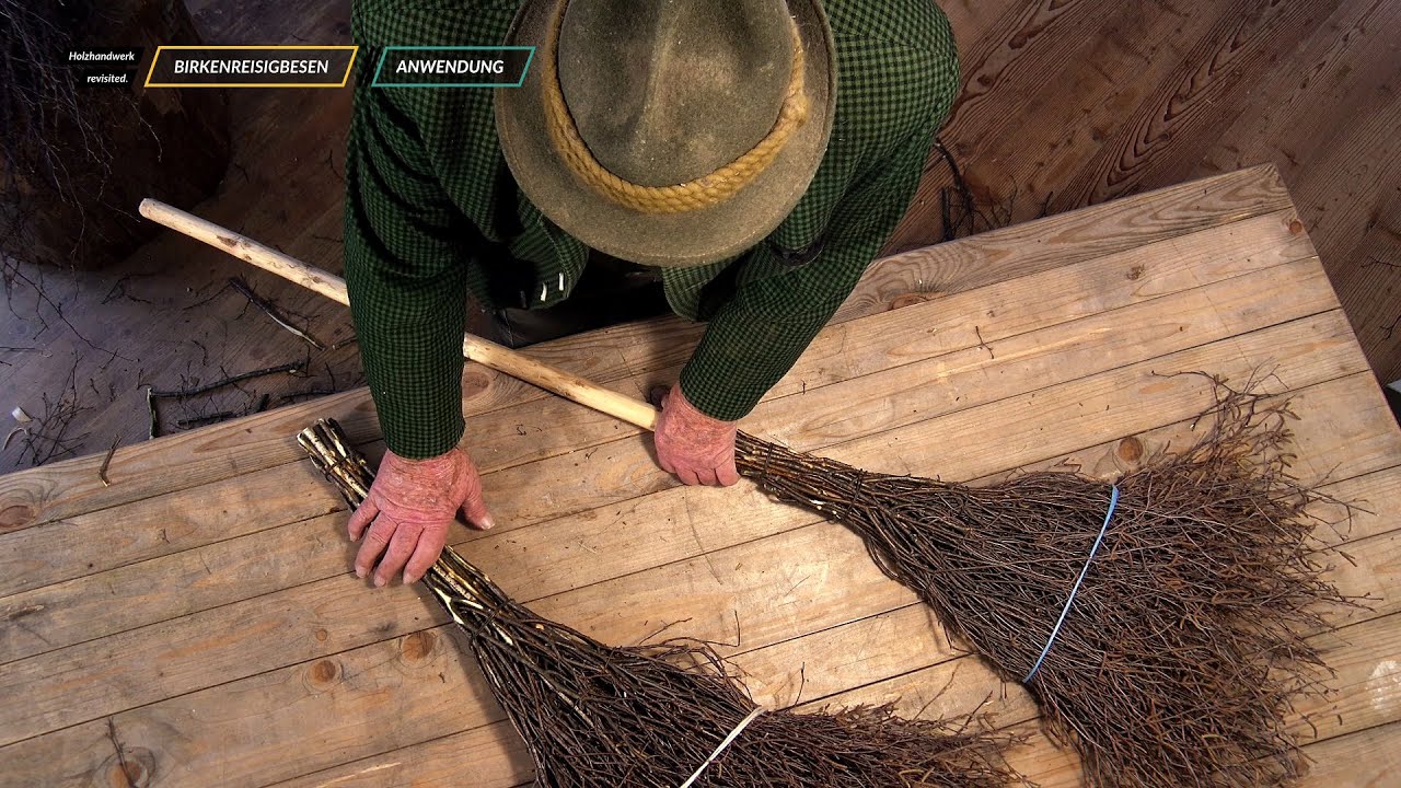 Herstellung eines Birkenreisigbesens | Holzhandwerk revisited