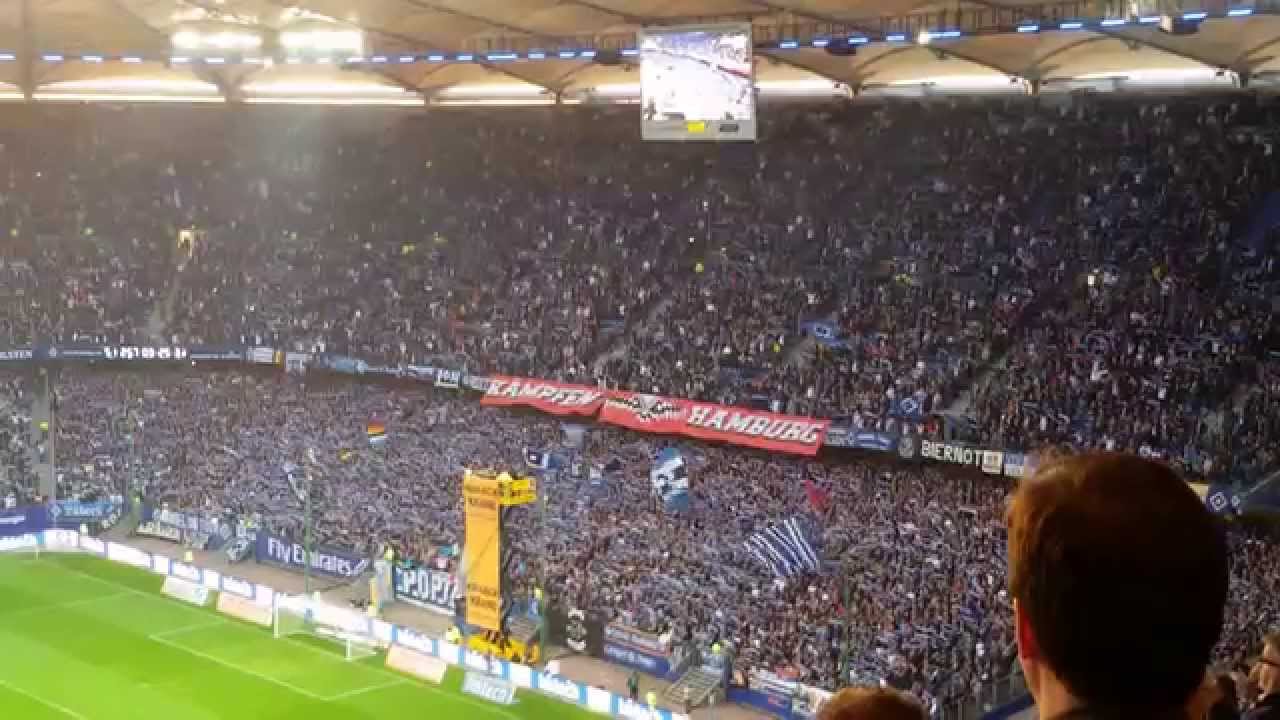 HSV-Freiburg 08.05.2015 Hamburg, Meine Perle und Mannschaftsaufstellung