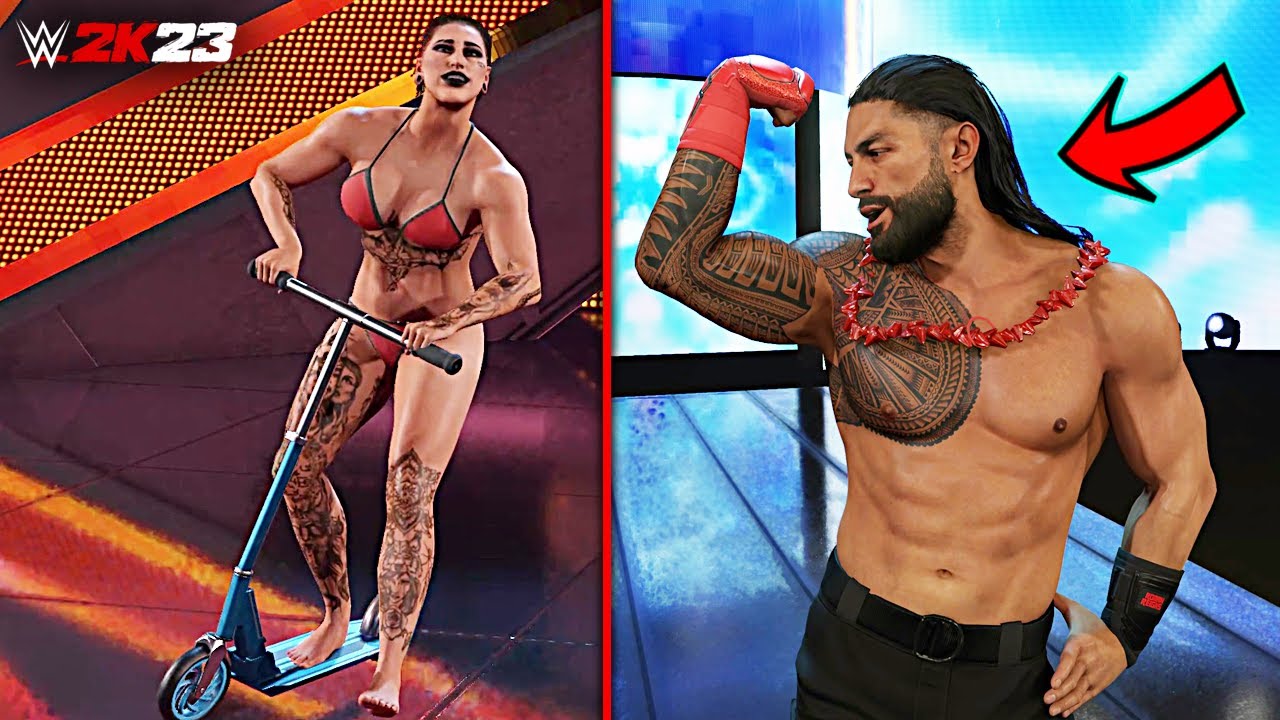 WWE 2K23 - Top 10 Funny Entrances ft. The Fiend, Reigns, Lesnar & More!