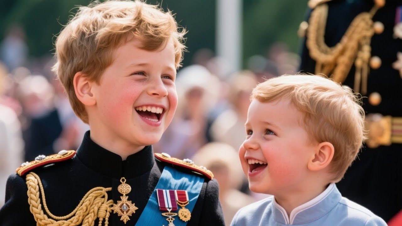 Prince George Laughs as Louis Wins Everyone’s Hearts at Trooping |Emotional Stories...