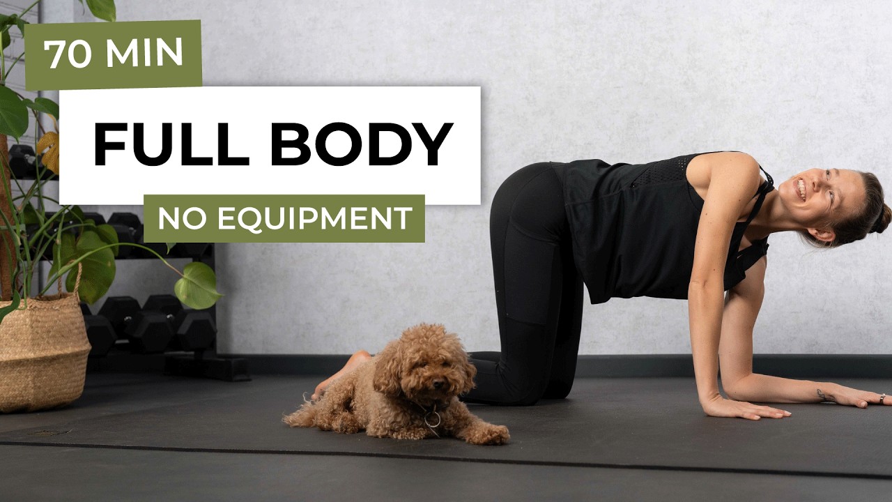 70 MIN FULL BODY PILATES WORKOUT | No Equipment Strength & Flow