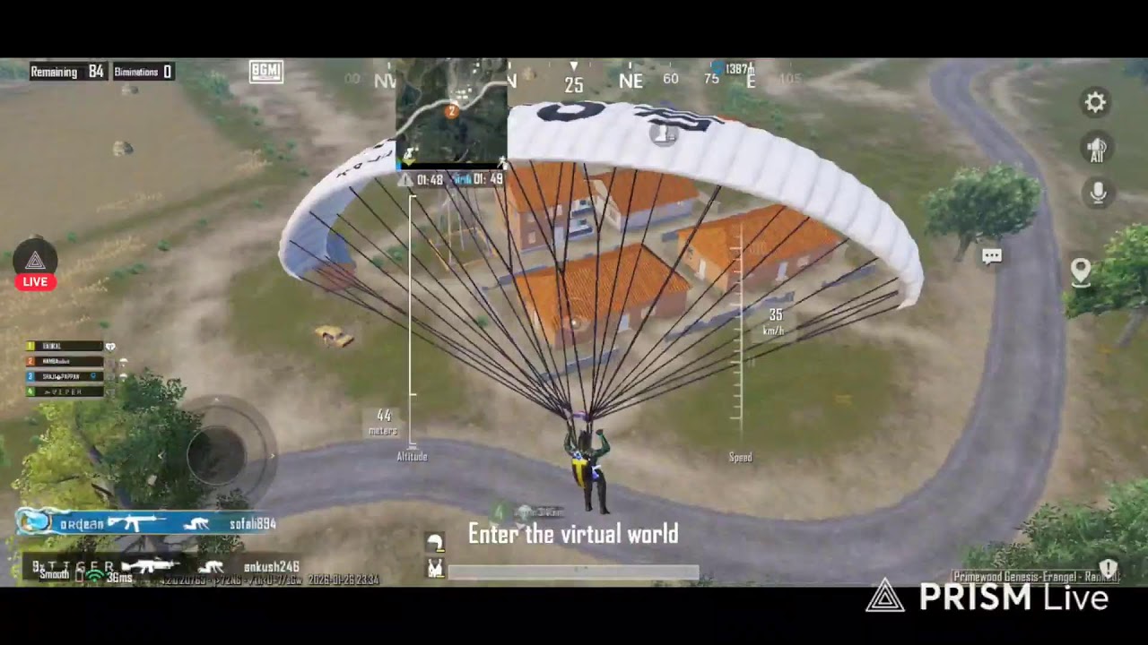 Live streaming of MAMBA GAMING