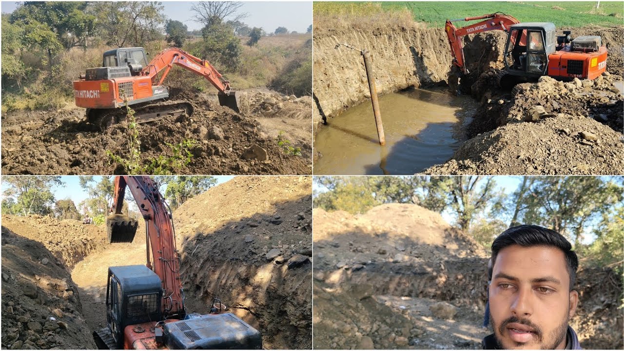 Site visit after a long time; excavator are digging a pond. #excavator #subscribe 
