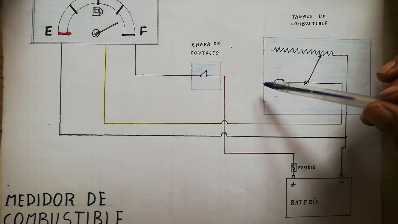 Medidor de combustible de la moto | Funcionamiento, diagrama eléctrico