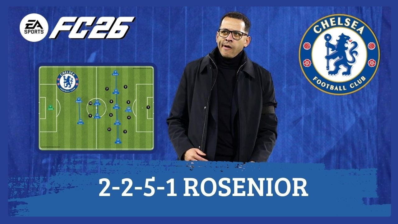 Лиам Розениор, схема 2-2-5-1, Челси, EA FC 26 |Тактика|