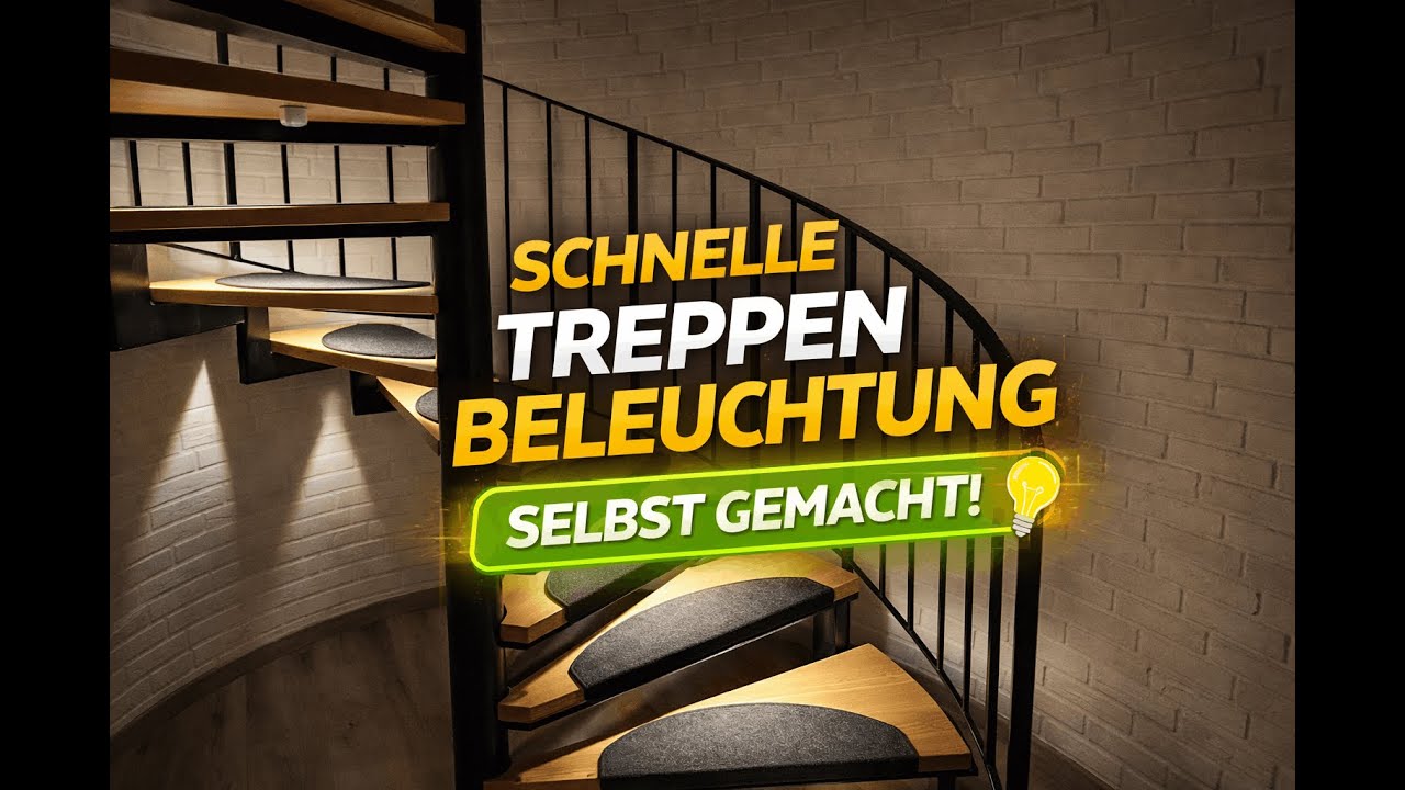 Treppenbeleuchtung mit LED´s smart für 50 €