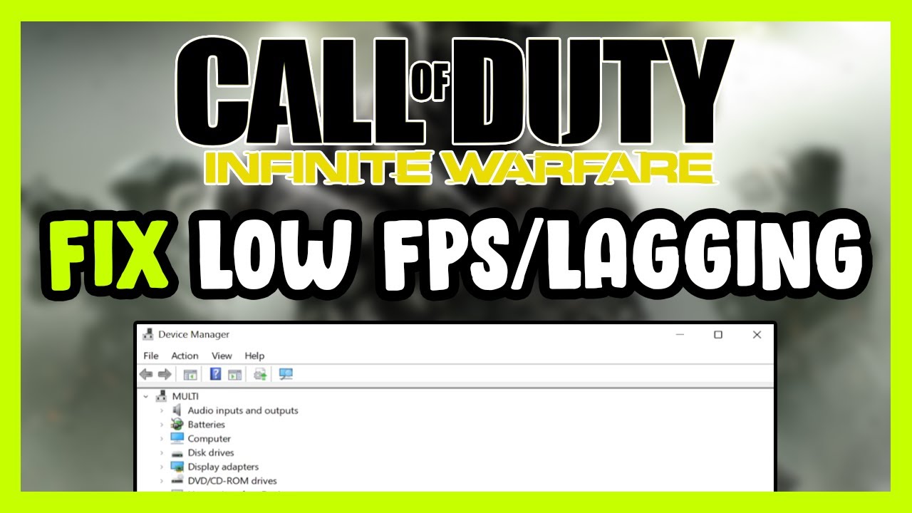 Как исправить падение FPS и лаги в Call of Duty: Infinite Warfare!