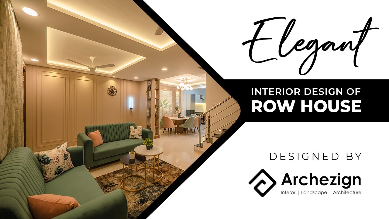 An Elegant Interior Design of Row House by Archezign |  Interior and Architecture Design | Nashik