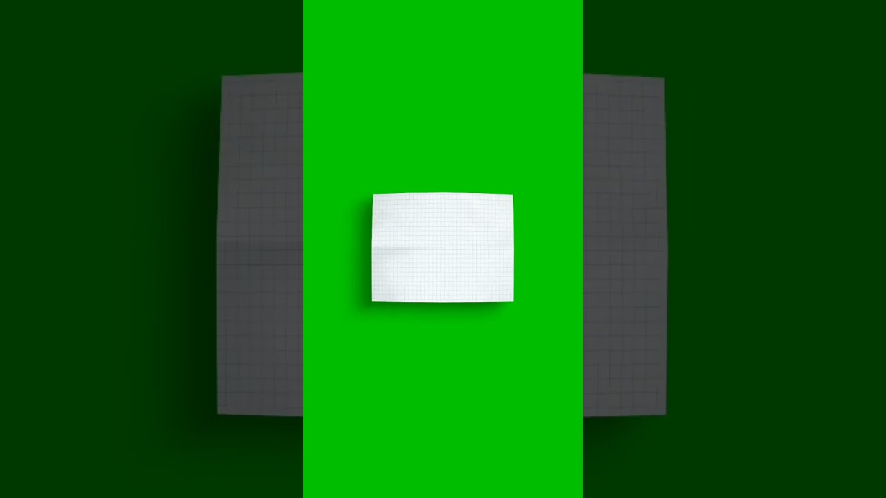 Paper folding 3d green screen | no copyright#viral #shorts #greencreen #video #shortvideos