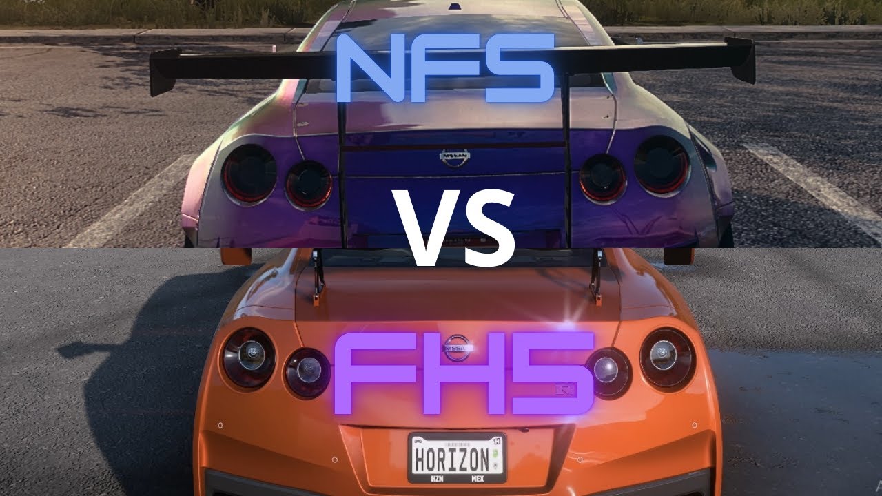 Forza Horizon 5 vs NFS: Heat Nissan GTR-R35 Sound Comparison Stock vs Tuning