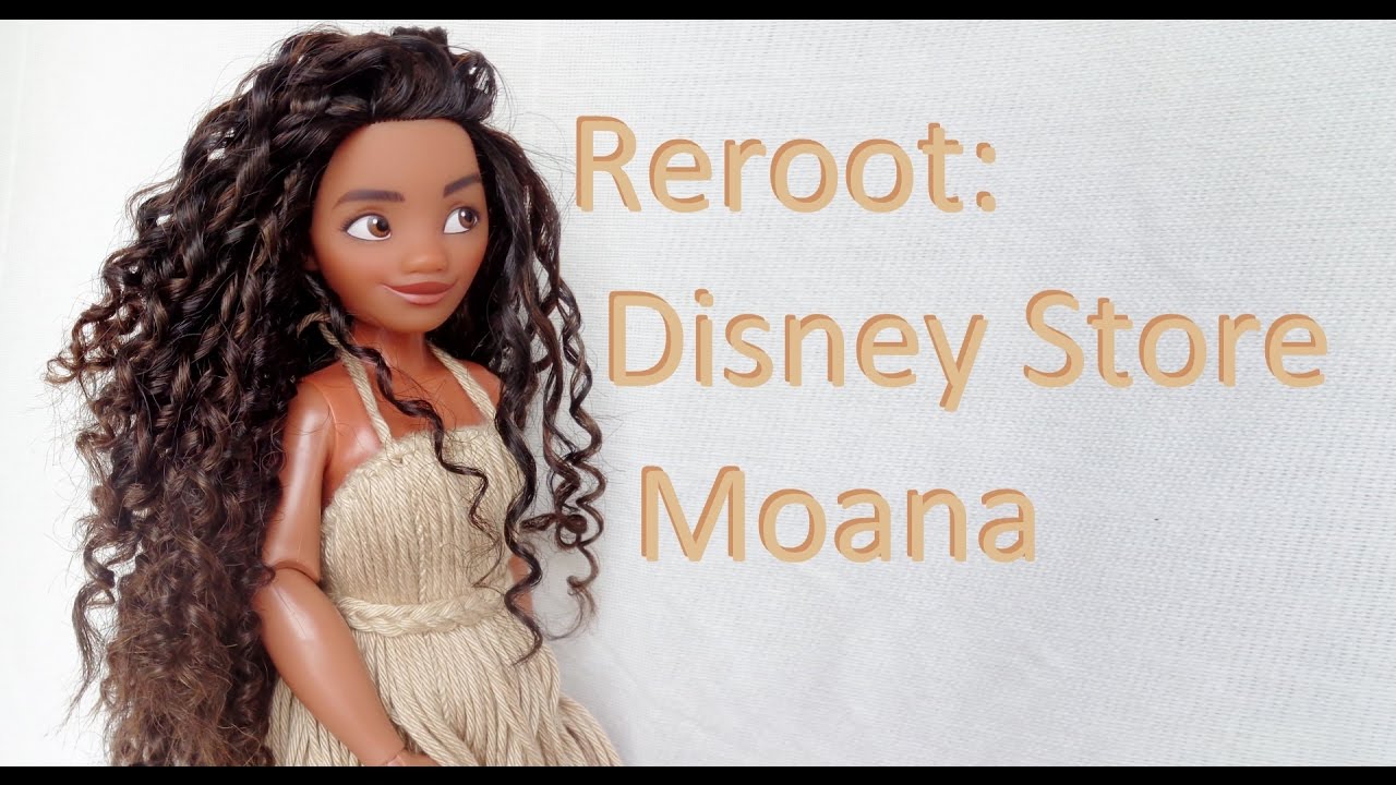 Doll Hair Reroot: Disney Store Moana / Vaiana (by EahBoy)