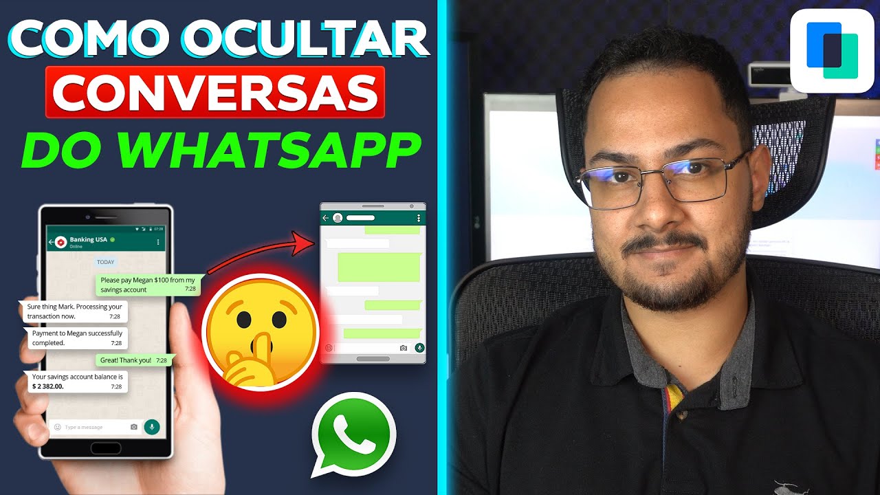 Como OCULTAR conversas do Whatsapp? FÁCIL! (Android e Iphone) | MobileTrans