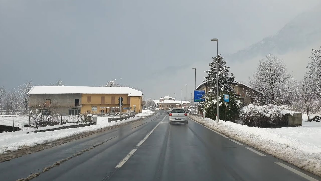 Borgone di Susa - Autostrada del Frejus (A32)(Uscita Chianocco) 🌬 (4k)(Torino)(Piemonte)(Italia)