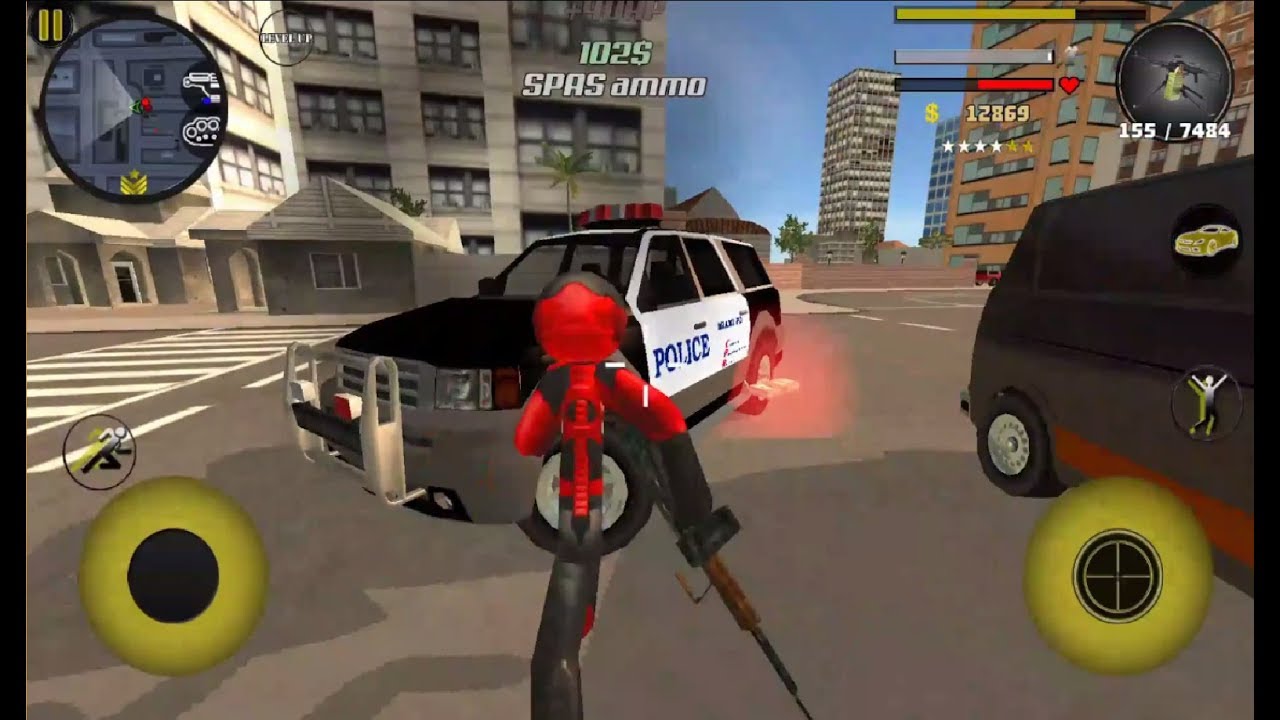 ►Stickman Rope Hero By Naxeex LLC #4 | Android Gameplay