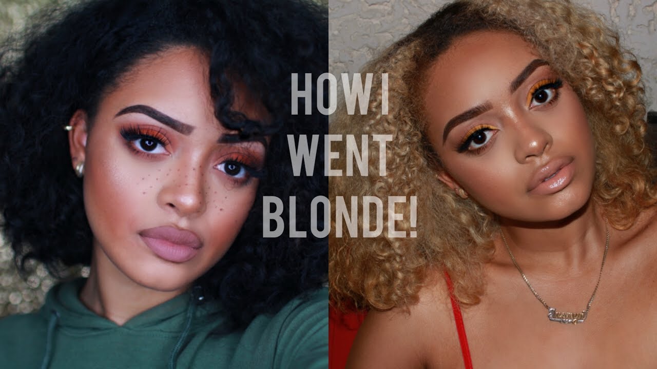 HOW I BLEACH MY CURLY HAIR | LIGHTEST ASH BLONDE