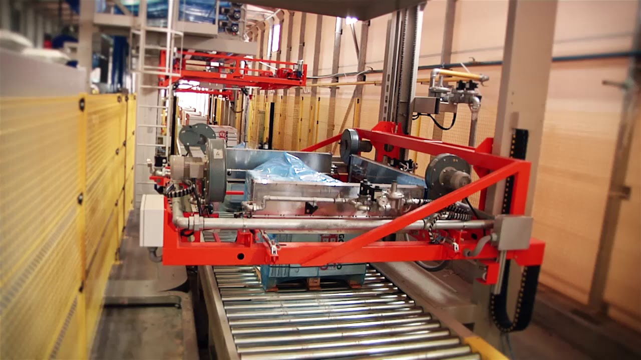 Bocedi strapping and shrink hood wrapping   Turn key packaging line for ceramic tiles