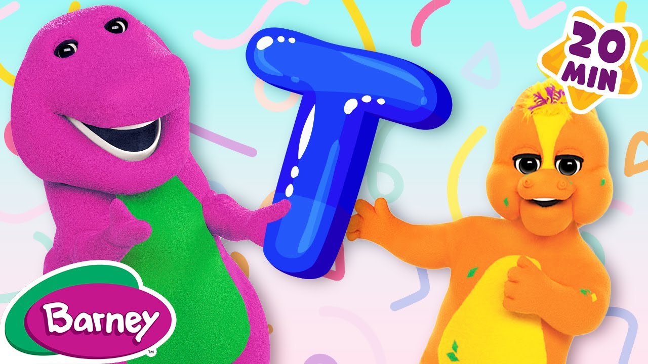The Letter T Game + More Barney Nursery Rhymes and Kids Songs