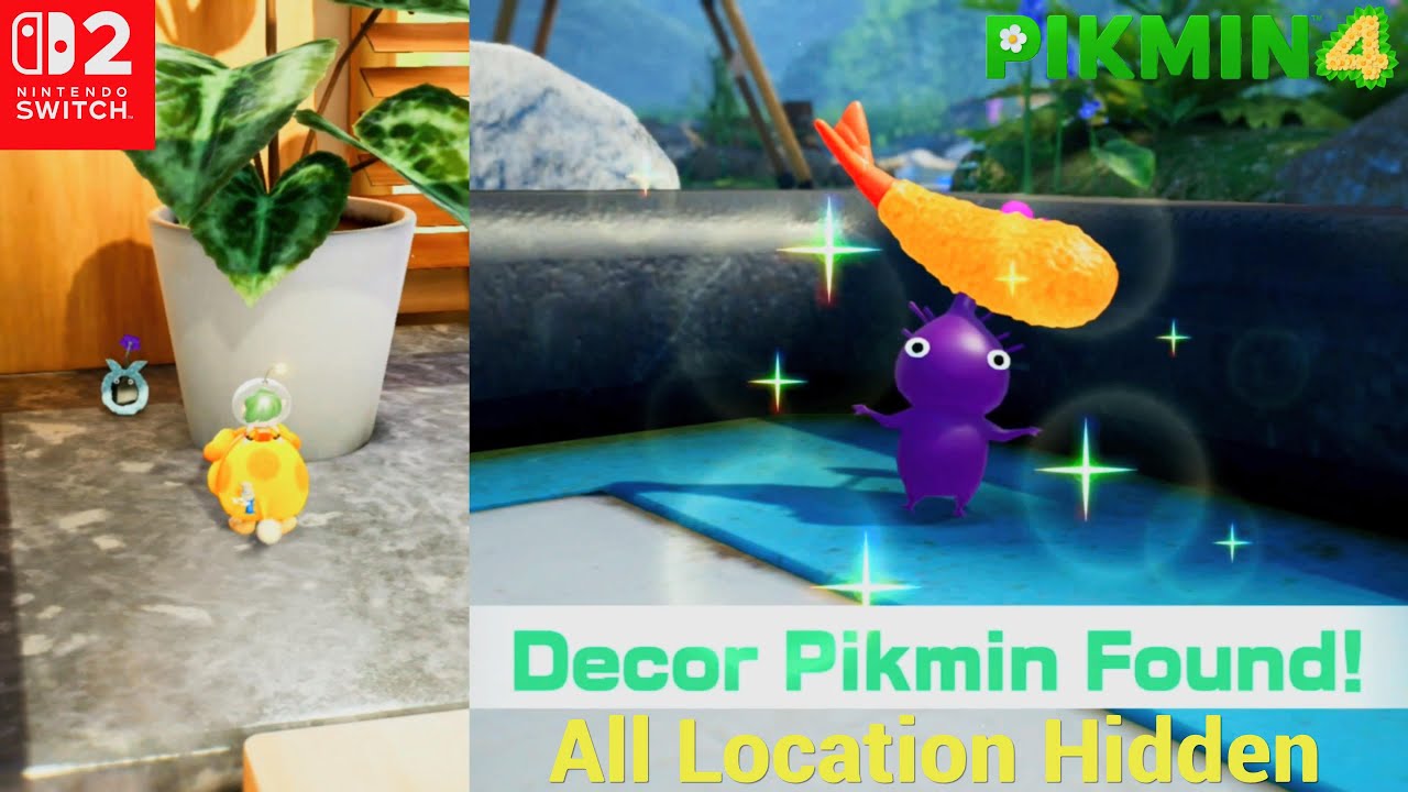 Pikmin 4 | Pikmin Decor's How to Find All (24) Hidden Location - Pikmin Bloom Update [SW2]