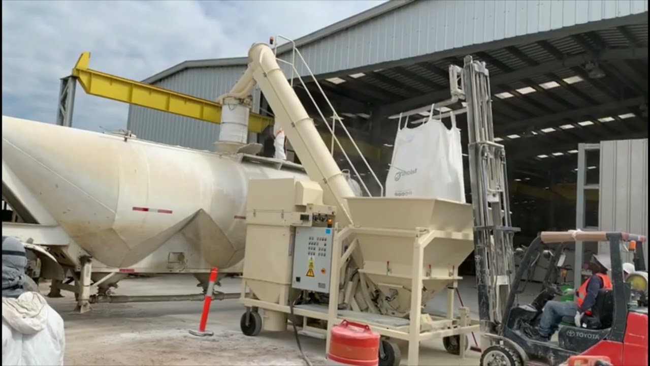 Loading limestone