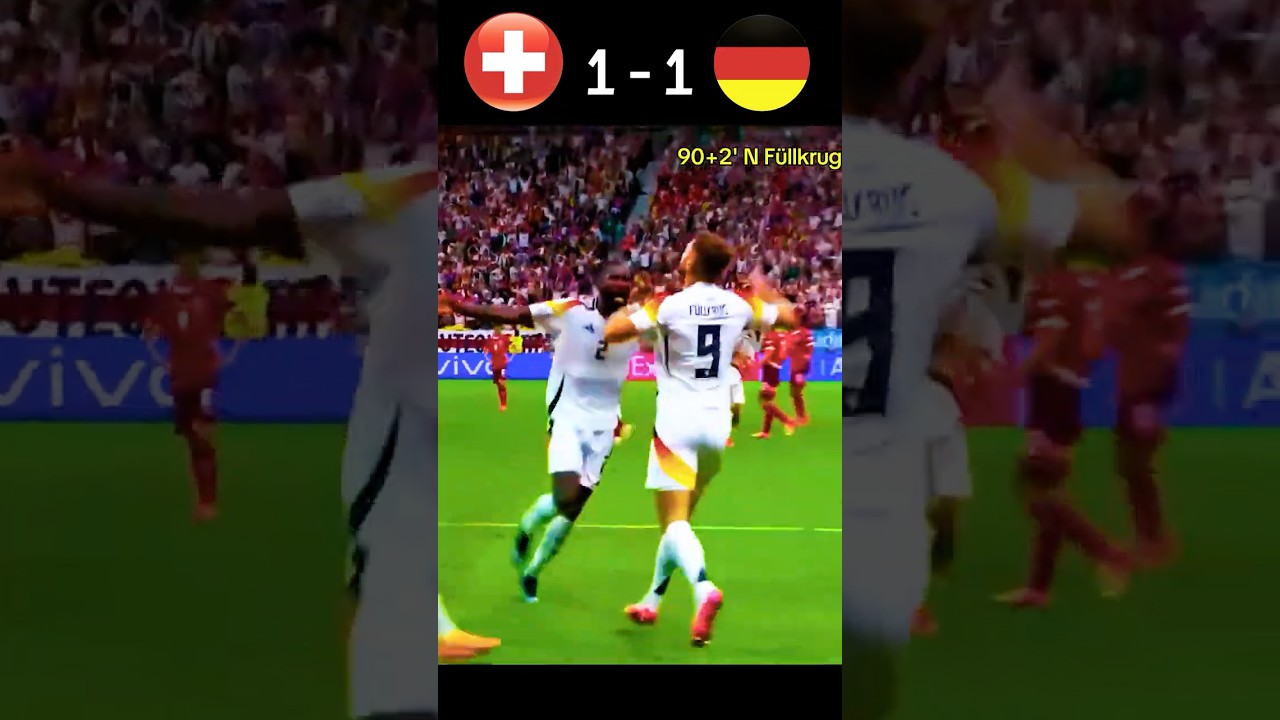 Switzerland vs Germany | Last-Minute Equalizer! | EURO 2024 Group Stage Thriller