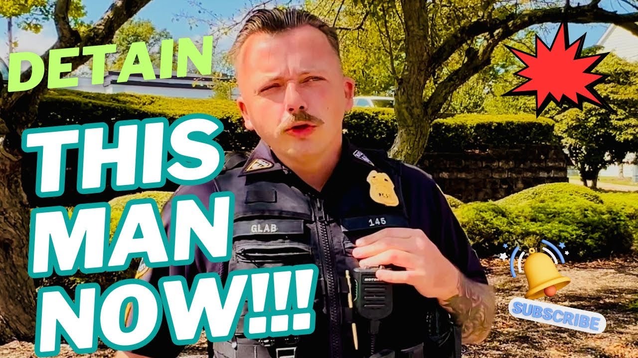Madison New Jersey police said I’m detained but free to walk around #firstamendment #cops