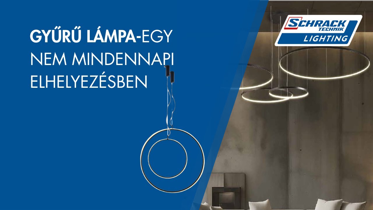 Gyűrű lámpa - nem mindennapi elhelyezésben