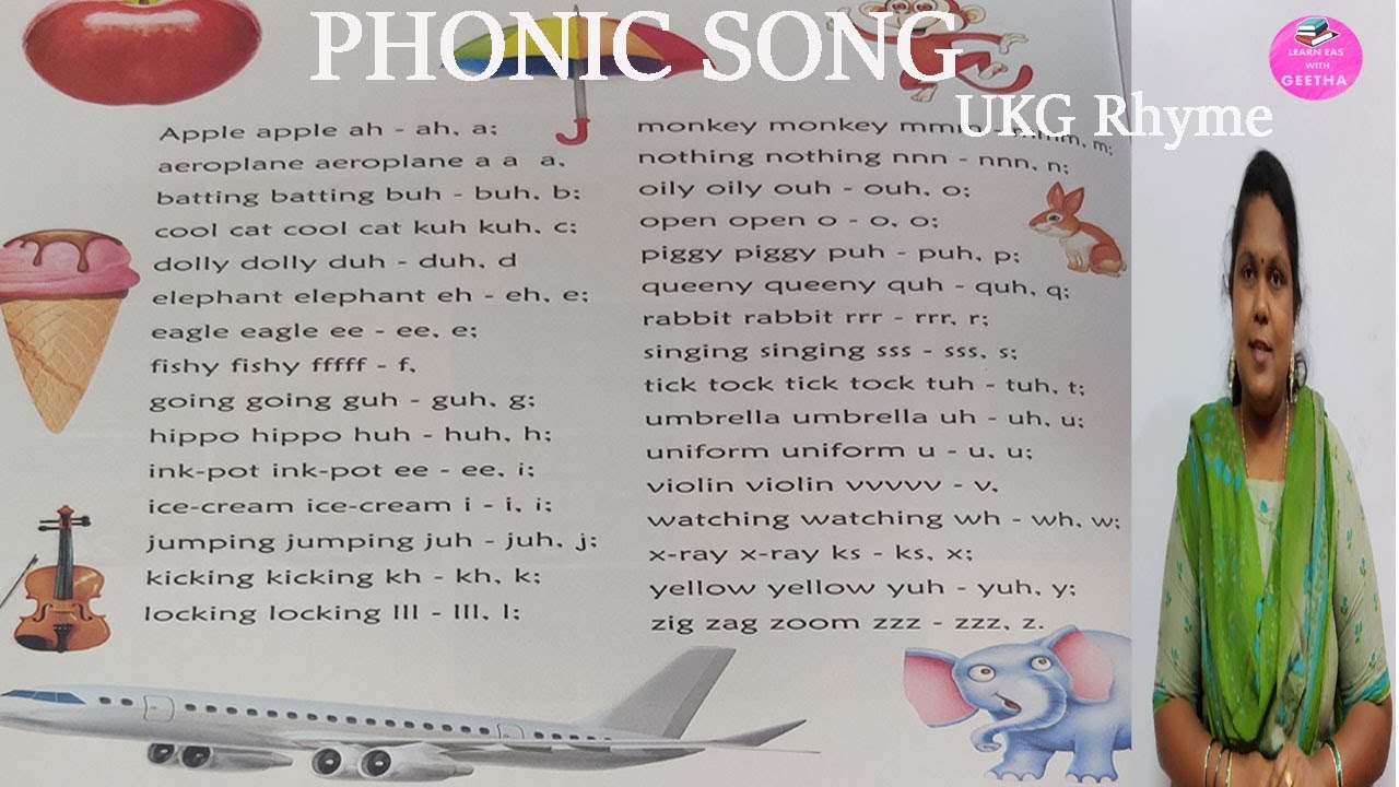 Phonic Song Rhyme for UKG , Rhymes for Kindergarten. Nursery rhymes | Astragen Rhyme