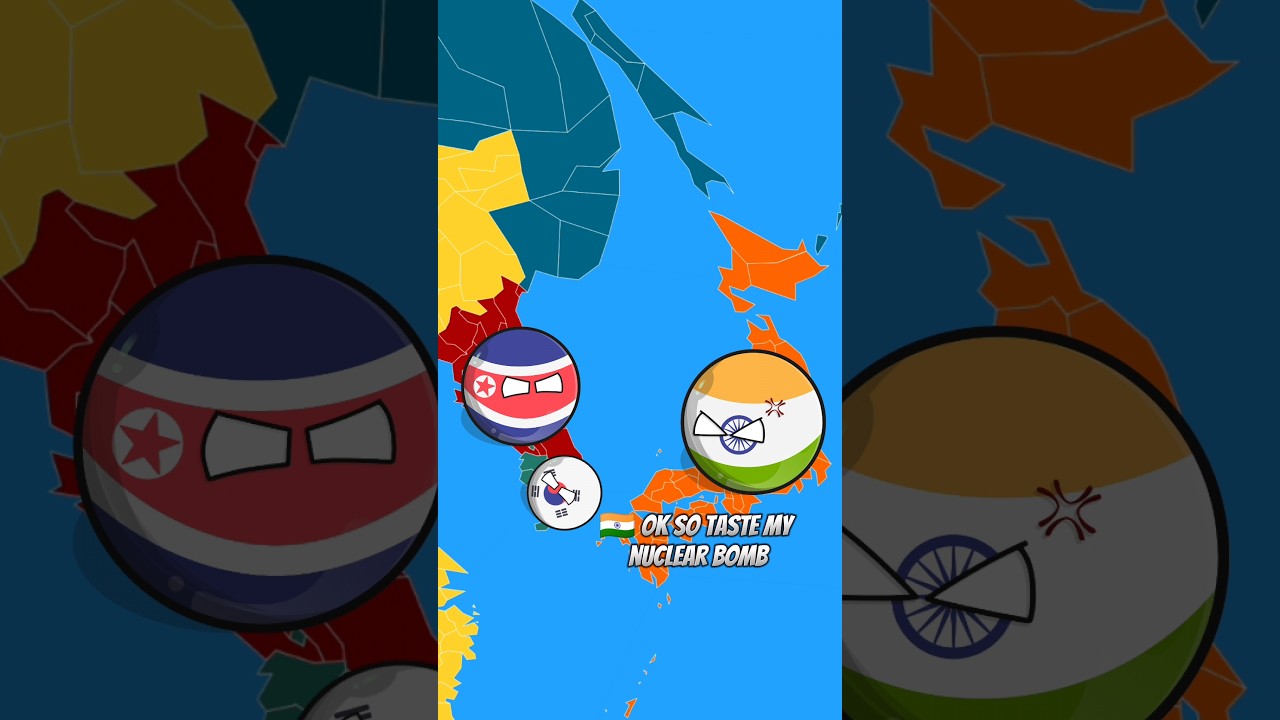 Что, если Индия 🇮🇳 и Япония 🇯🇵 поменяются 🔁 местами|#countryballs #nutshell #shortsfeed #shorts