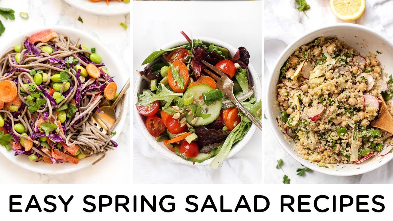 EASY SPRING SALAD RECIPES ‣‣ quick, healthy & light