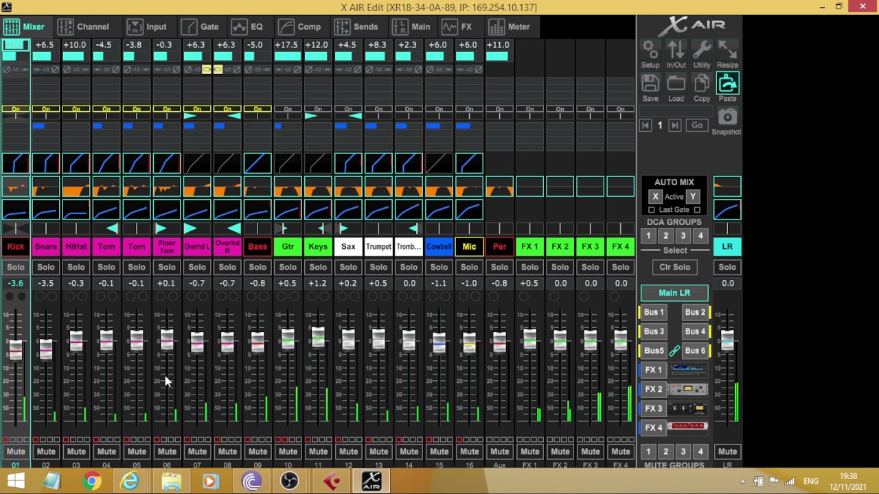 กิ่งแก้วโคราช แสดงสด ช่วงเพลงช้า Multitrack Mixing by XR18