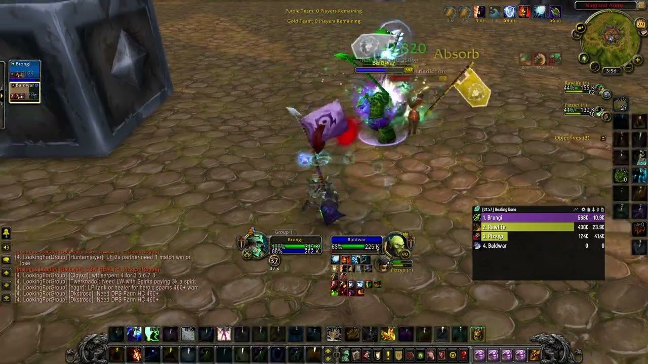 WoW MoP Classic restoration shaman pvp Nagrand Arena 2v2