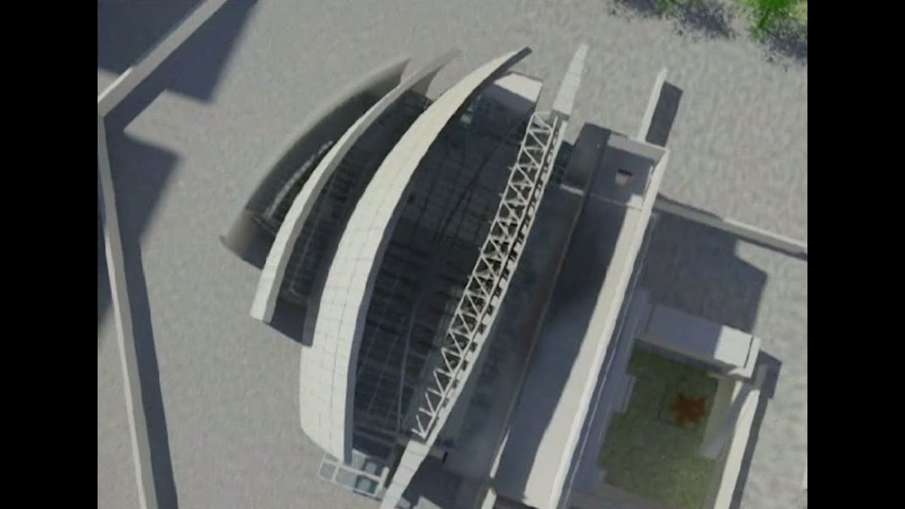 Jubilee Church, Rome by Richard Meier- 3D animation