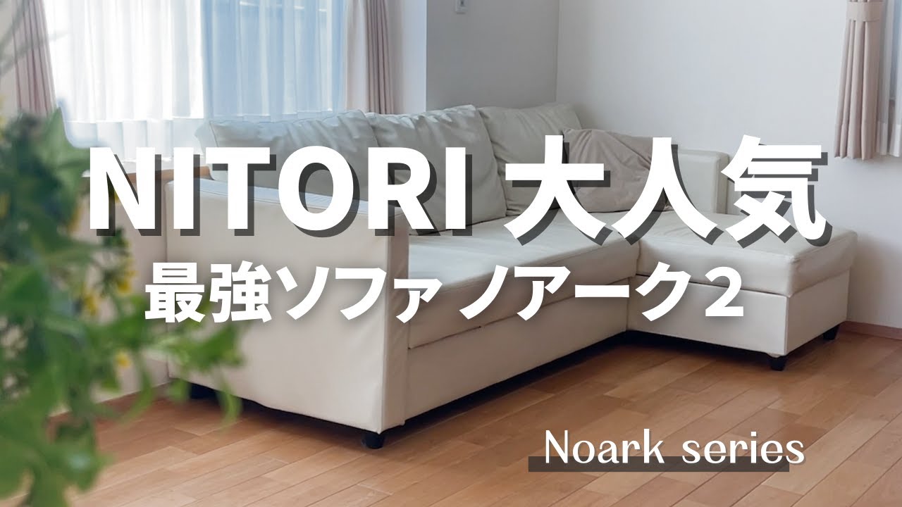 ニトリ人気ソファベッド【ノアーク2】5年使いました。大容量収納の中身を見直します｜傷や汚れに強いNシールド｜へたりにくいソファ｜