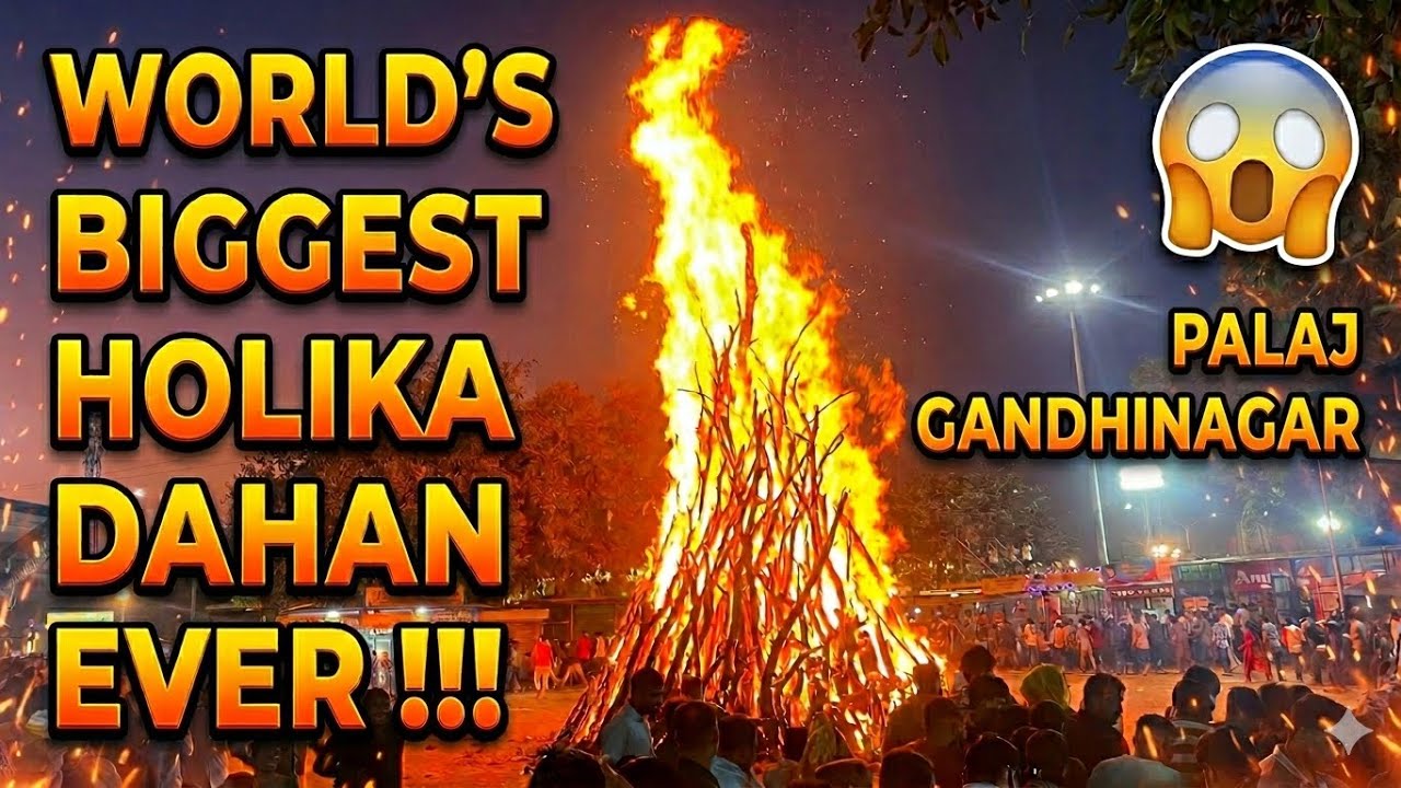 World’s🌏 Biggest Holika dahan EVER !!!!! 😍